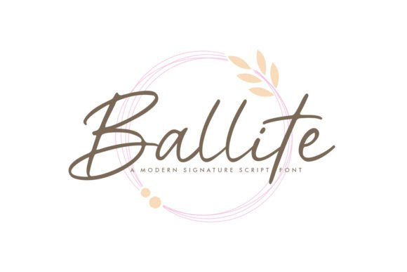 Ballite: A Modern Script Font for Elegant Branding