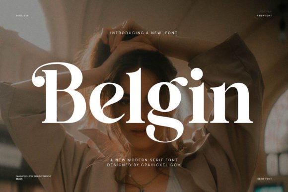 Belgin Typeface for Elegant Handmade Branding