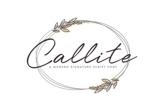 Callite: A Modern Script Typeface for Elegant Branding