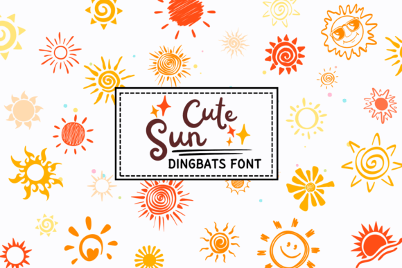 Cute Sun Font for Digital Branding