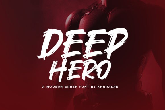 Deep Hero: A Modern Brush Font for Editorial Design