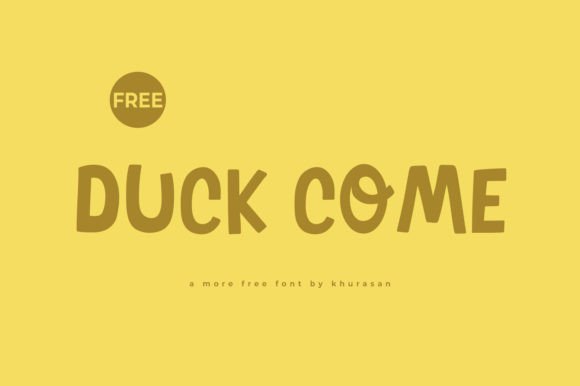 Duck Come: A Modern Script Font for Editorial Design