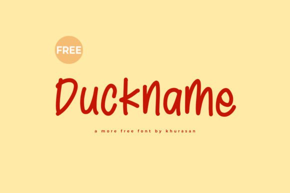 Duckname Font: A Modern Handwritten Typeface for Brands