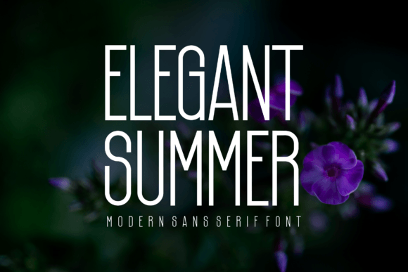 Elegant Summer Typeface for Modern Branding