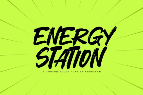 Energy Station Font for Modern Business Branding