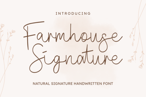 Farmhouse Signature Font Review for Designers