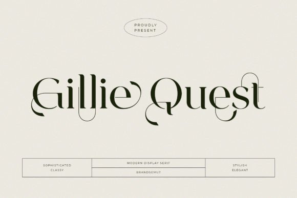 Gillie Quest: A Modern Serif Font for Branding