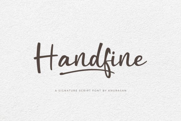 Handfine: The Elegant Script Font for Modern Branding