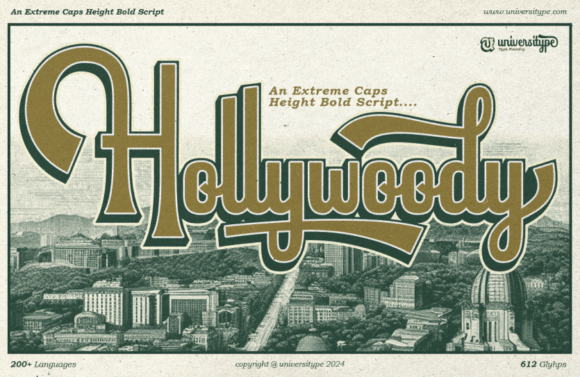 Hollywoody Font: Vintage Glamour for Modern Brands