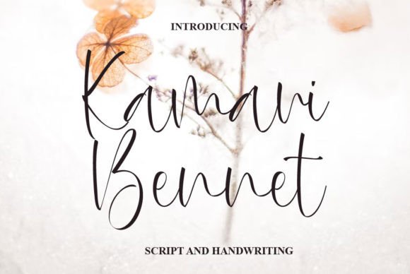 Kamari Bennett: A Dazzling Script Font for Elegant Editorial Design