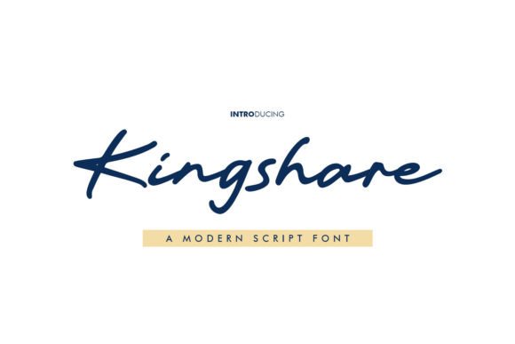 Kingshare: A Modern Script Font for Web Design