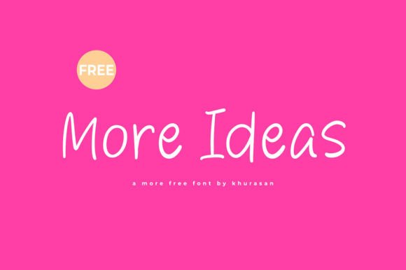 More Ideas: A Handwriting Font for Makers