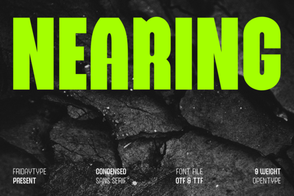 Nearing Font for Bold Handmade Branding