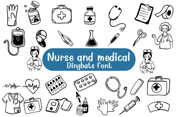 Nurse and Medical Font for Healthcare Branding