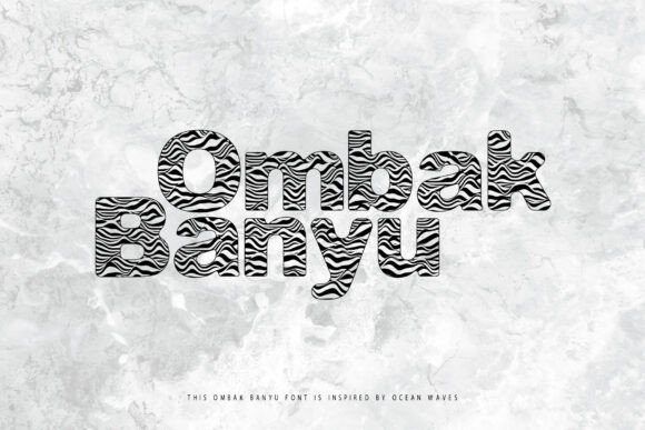 Ombak Banyu: A Bold Decorative Font for Editorial Impact