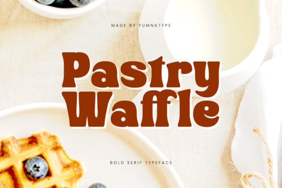 Pastry Waffle Font for Bold Craft Designs