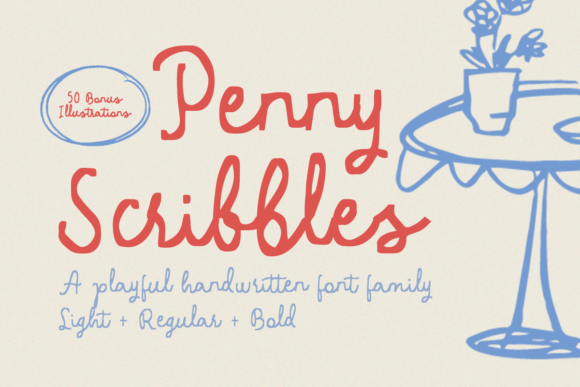Penny Scribbles: A Playful Typeface for Modern Web Design