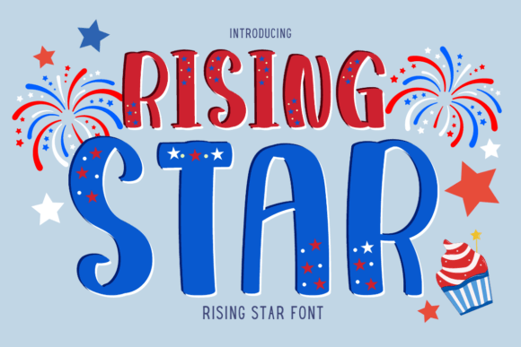 Rising Star Font for Handmade Product Branding