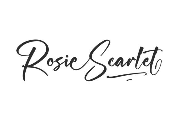 Rosie Scarlet Font for Elegant Campaign Design