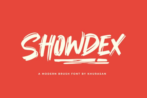 Showdex: A Modern Brush Font for Editorial Design
