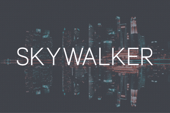 Skywalker: A Modern Sans Serif Typeface for Editorial Design