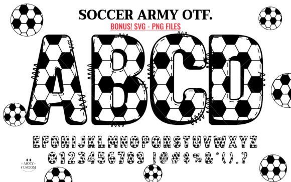 Soccer Football Army Typeface for Bold Branding