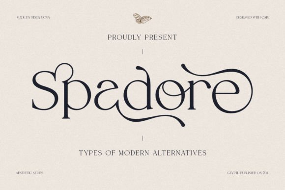 Spadore Typeface for Elegant Editorial Design