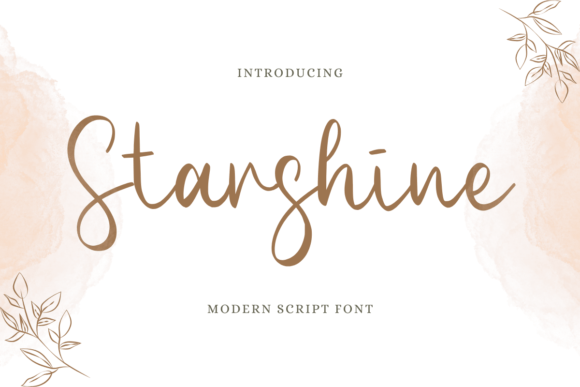 Starshine: A Script Handwritten Font for Business Branding