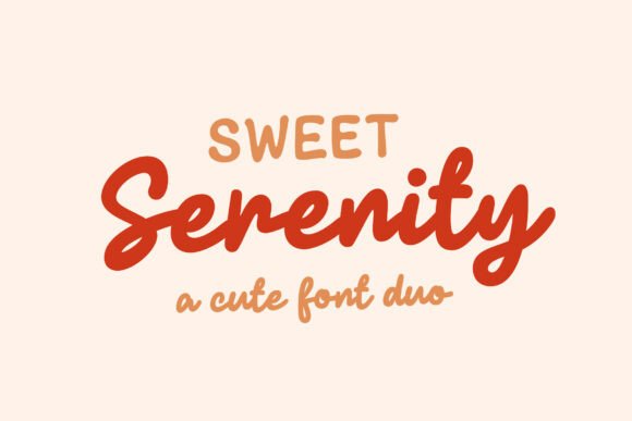 Sweet Serenity Font for Small Business Branding