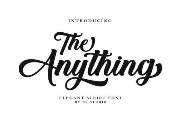 The Anything: An Elegant Script Handwritten Font for Editorial Design