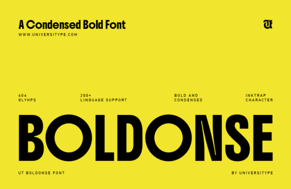 Ut Boldonse: A Whimsical Sans Serif Typeface for Editorial Design