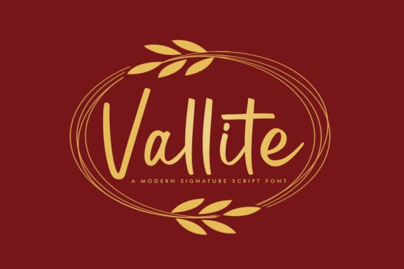 Vallite: A Modern Script Font for Web Design