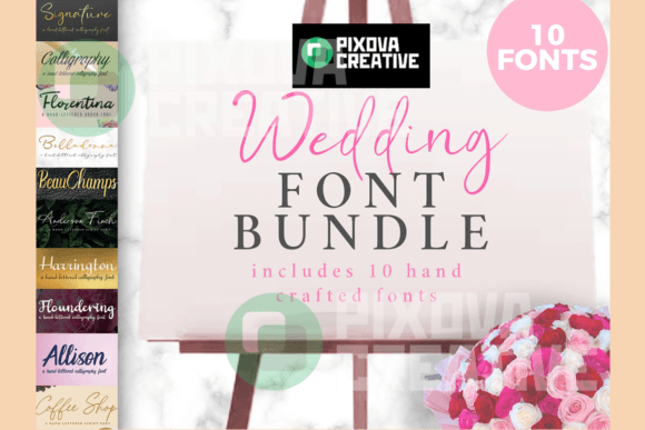 Wedding 10 Bundle: The Ultimate Script Font Collection